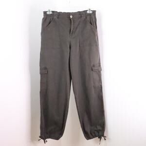 Maurices Women’s M Gray High Rise Cargo Jogger Utility Pants